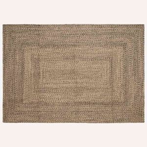 vidaXL Dywan strefowy Naturalny i czarny 160 x 230 cm Juta
