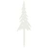 vidaXL St stake ogrodowy 20 x 6 cm Stal Biały