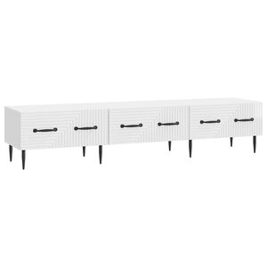 vidaXL Szafka pod telewizor Biały wysoki połysk 147 x 34,5 x 30 cm