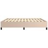 vidaXL Rama łóżka, kolor cappuccino, 200x200 cm, sztuczna skóra