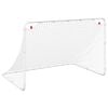 vidaXL Bramka do piłki nożnej biała 122x81x81 cm stalowa