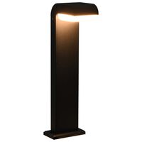 vidaXL Lampa ogrodowa LED, 9 W, czarna, owalna