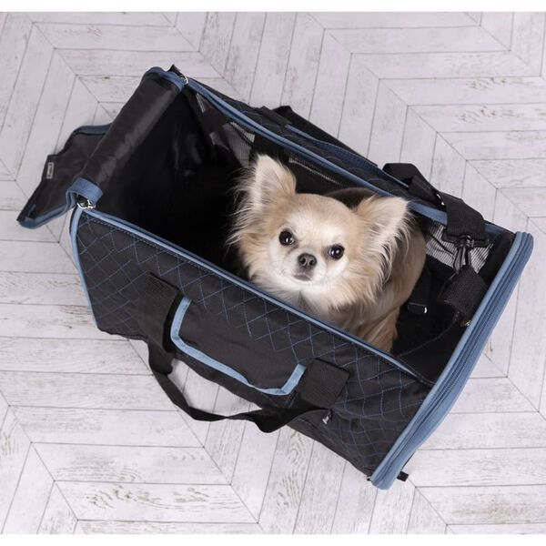 FLAMINGO Torba dla psa Hakon, 43x29x29 cm, czarna