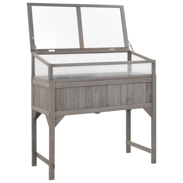 vidaXL Inspekt na podwyższeniu, 120 x 54 x 120 cm, drewno jodłowe