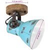 vidaXL Kinkiet, 25 W, postarzany niebieski, 11,5x11,5x25 cm, E27