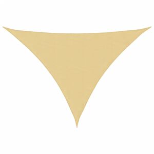 vidaXL Żagiel przeciwsłoneczny, piaskowy, 7x5x5 m, 100% poliester