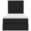 vidaXL Ł&oacute;żko z miejscem na przechowywanie i LED Czarny 90 x 200 cm