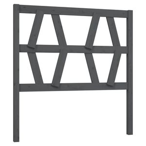vidaXL Wezgłowie ł&oacute;żka, szare, 106x4x100 cm, lite drewno sosnowe