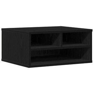 vidaXL Stojak na drukarkę Czarny dąb 49 x 40 x 22.5 cm