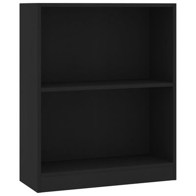 vidaXL Szafka, czarna, 60x24x74,5 cm, materiał drewnopochodny