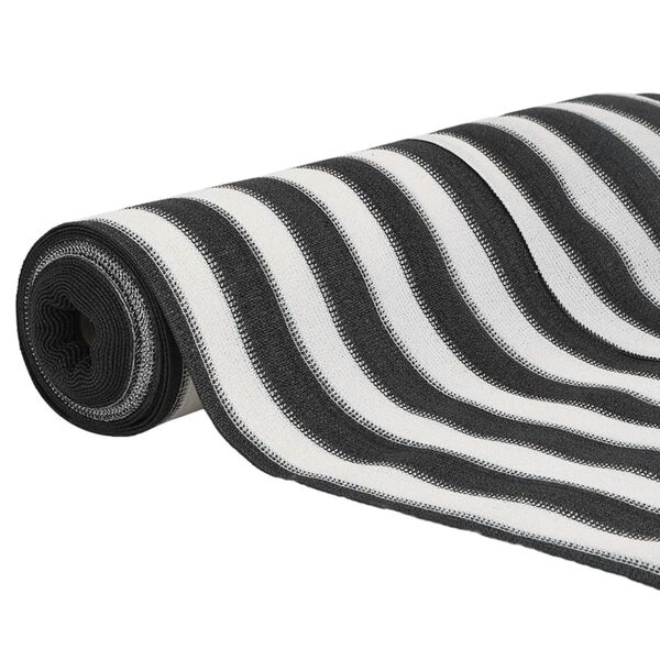 vidaXL Siatka cieniująca, antracytowo-biała, 2x50 m, HDPE, 75 g/m&sup2;