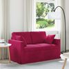vidaXL Sofa Czerwone wino