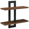 vidaXL P&oacute;łki wiszące Stare drewno 40 x 15 x 40 cm Drewno inżynieryjne