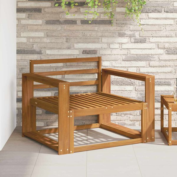 vidaXL Środkowa sofa ogrodowa Lite Drewno Akacji Naturalny