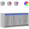 vidaXL Szafka pod TV z LED, szary dąb sonoma, 100x34x50 cm