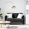 vidaXL Sofa dwuosobowa czarna 109 cm aksamitna