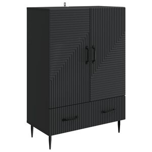 vidaXL Bufet z szufladą Czarny 66 x 34,5 x 95 cm Drewno inżynieryjne