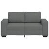vidaXL Sofa 2-osobowa Ciemnoszara 120 cm Tkanina