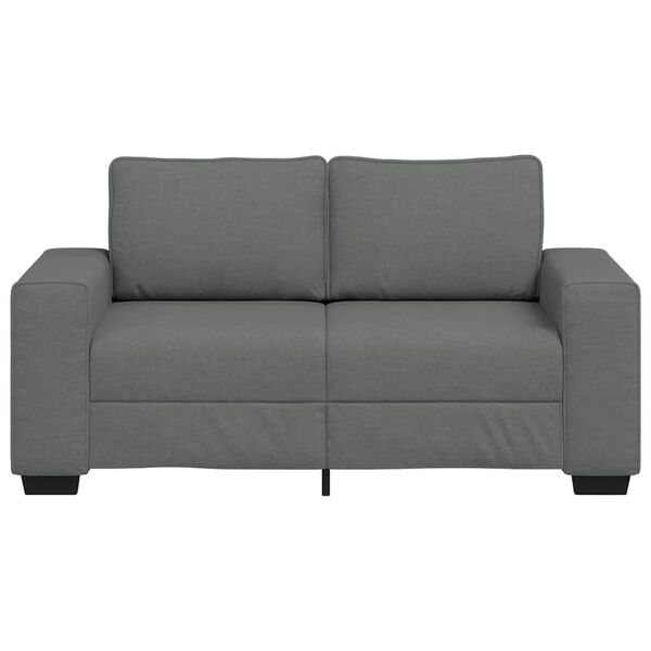 vidaXL Sofa 2-osobowa Ciemnoszara 120 cm Tkanina