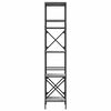 vidaXL 5-poziomowy regał na książki, szary dąb sonoma, 59x35x171 cm