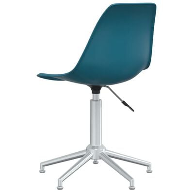 vidaXL Obrotowe krzesła stołowe, 4 szt., turkusowe, PP