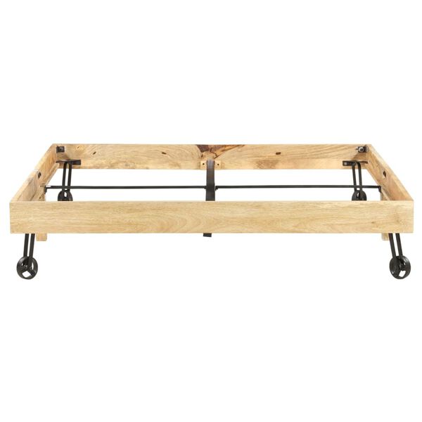 vidaXL Rama ł&oacute;żka, lite drewno mango, 160 x 200 cm