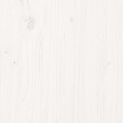 vidaXL Stojak na drewno opałowe, biały, 80x25x100 cm, drewno sosnowe