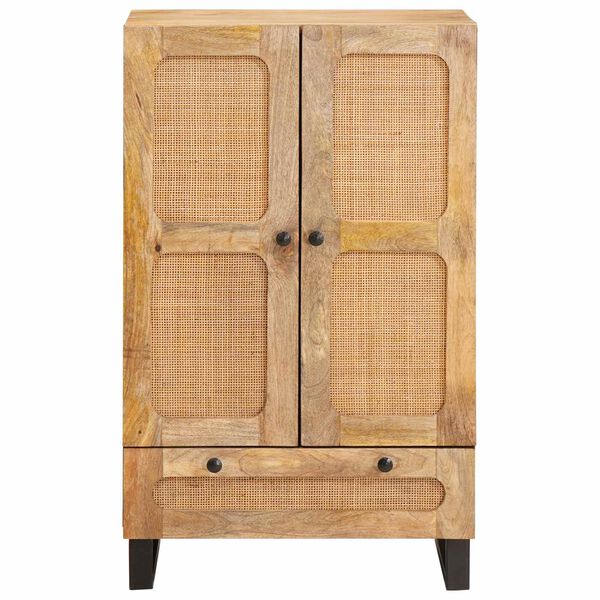 vidaXL Highboard z szufladą Brązowy 40 x 33 x 110 cm Drewno z mango