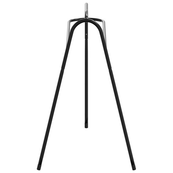 vidaXL Stojak na siodło, z 3 nogami, wolnostojący, czarny, żelazny