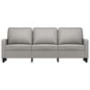 vidaXL Sofa 3-osobowa, jasnoszara, 180 cm, tapicerowana tkaniną