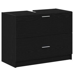 vidaXL Szafka Łazienkowa Czarny Dąb 78 x 37 x 59 cm