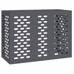 vidaXL Pokrywa do klimatyzatora antracytowy 110 x 50 x 80 cm Stal