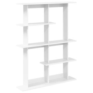 vidaXL P&oacute;łka ścienna Biały 102 x 20 x 130 cm Drewno inżynieryjne