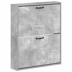 vidaXL Wisząca szafka na buty HAARLEM 71 x 17 x 86 cm Betonowy szary
