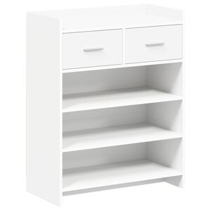 vidaXL Szafka na buty 73,5 x 36 x 92 cm Drewno inżynieryjne Biały