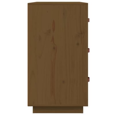 vidaXL Komoda, miodowy brąz, 80x40x75 cm, lite drewno sosnowe