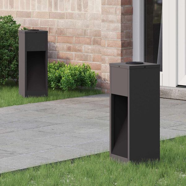 vidaXL Solarna Lampa LED na Ścieżkę 2 pcs Czarny