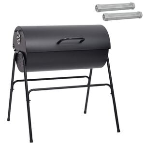 vidaXL Grill beczkowy z 2 rusztami do gotowania 3 szt. 80 x 73 x 90 cm