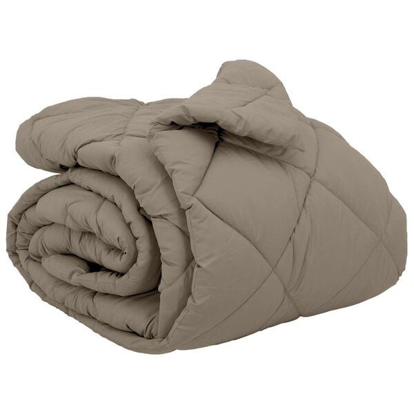 vidaXL Zimowa Kołdra Jasnoszary 240 x 200 cm Mikrofibra