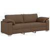 vidaXL Sofa 3 pcs Brązowy 219 x 80 x 82 cm Tkanina lniana