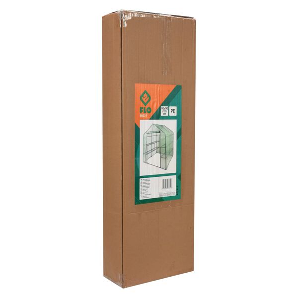 FLO Szklarnia z 8 p&oacute;łkami, 143x143x195 cm, zielono-czarna