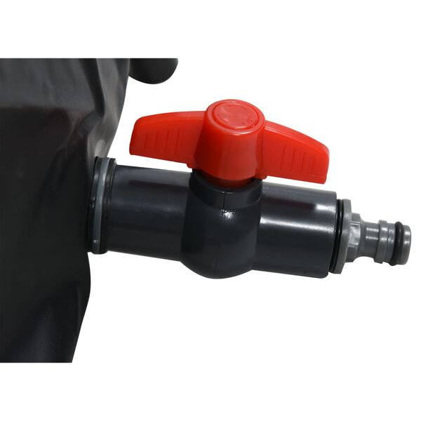 FLO Składany zbiornik na deszcz&oacute;wkę, 500 L, czarny