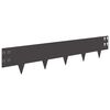 vidaXL Krawężnik do trawnika 30 pcs 100 x 20 cm Stal Czarny
