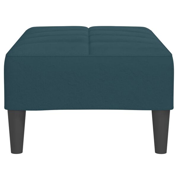 vidaXL Podn&oacute;żek, niebieski, 78x56x32 cm, tapicerowany aksamitem
