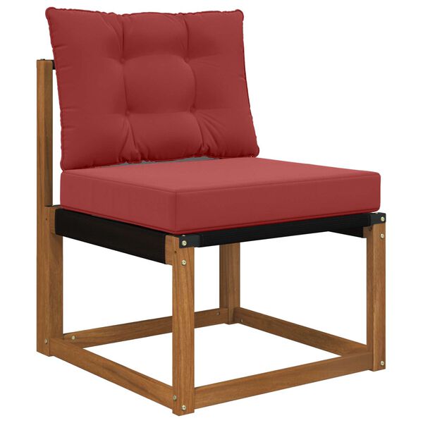 vidaXL Poduszka do sofy na zewnątrz 2 pcs czerwone wino Poliester