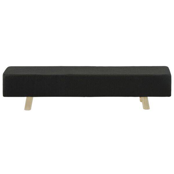 vidaXL Podn&oacute;żek, ciemnoszary, 120x28x26 cm, tapicerowany tkaniną