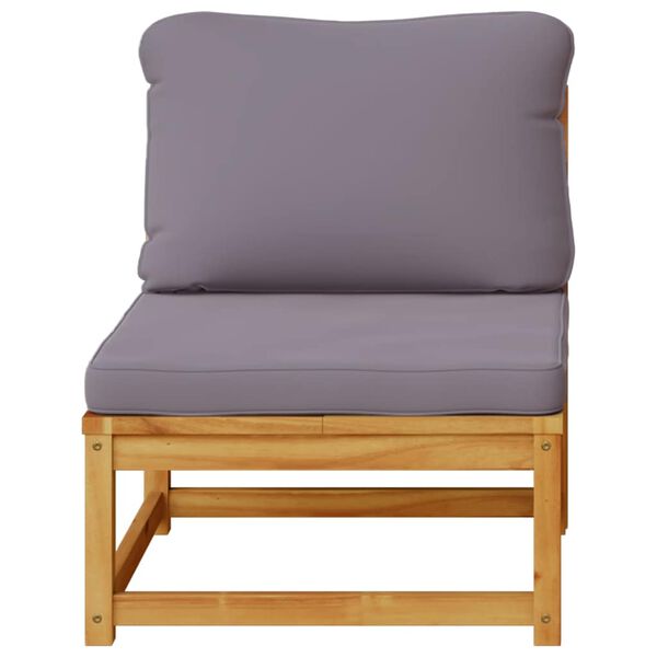 vidaXL Krzesło ogrodowe z poduszkami, lite drewno akacjowe