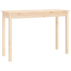 vidaXL Stolik konsolowy, 110x40x75 cm, lite drewno sosnowe