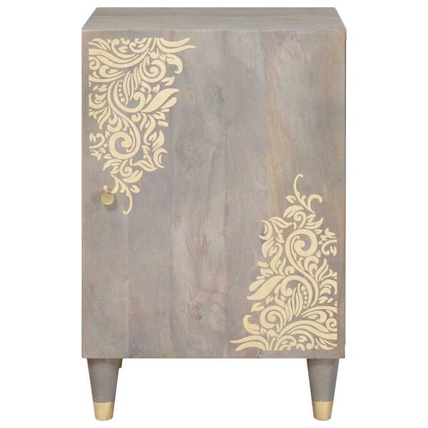 vidaXL Szafka Łazienkowa Szary 38 x 33 x 58 cm Drewno z mango