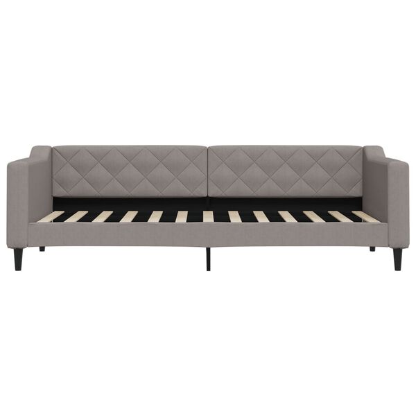 vidaXL Sofa z materacem do spania, kolor taupe, 80x200 cm, tkanina
